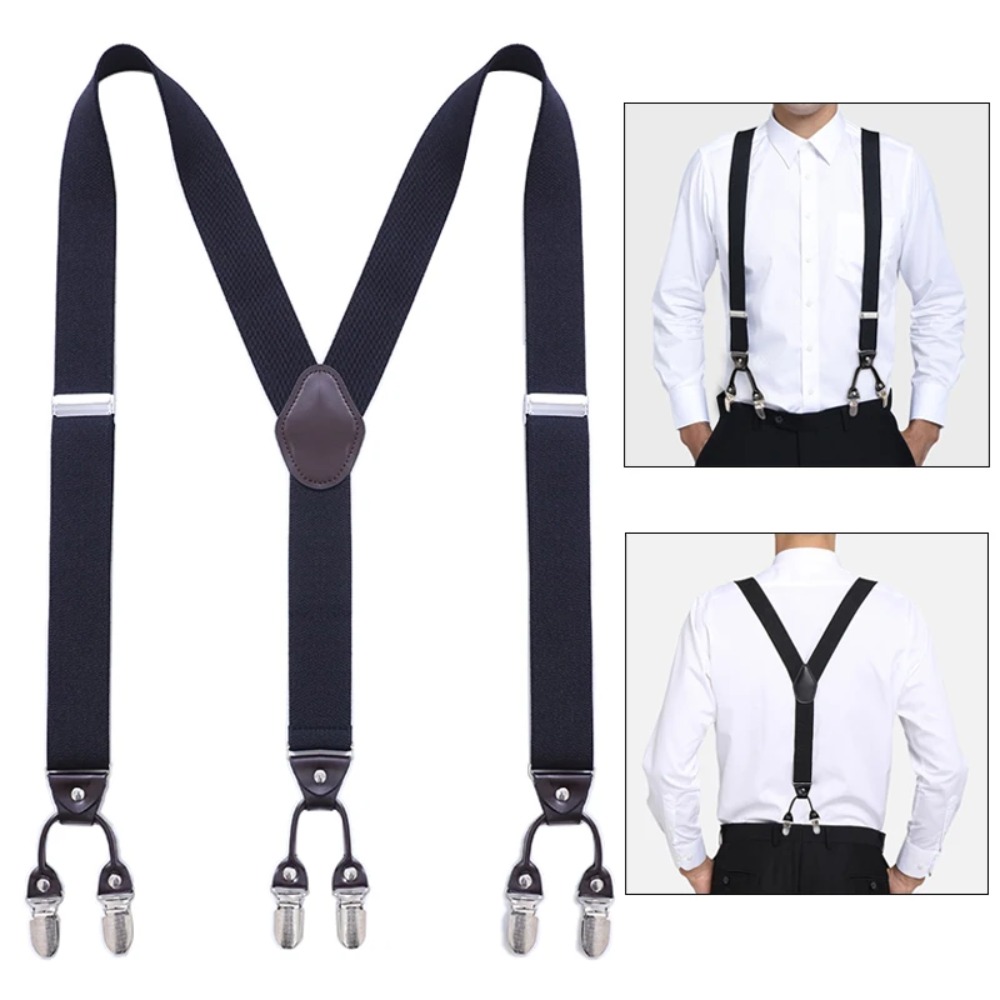 Suspender Clip Formal - Винтажные подтяжки для мужчин, формальные повседневные