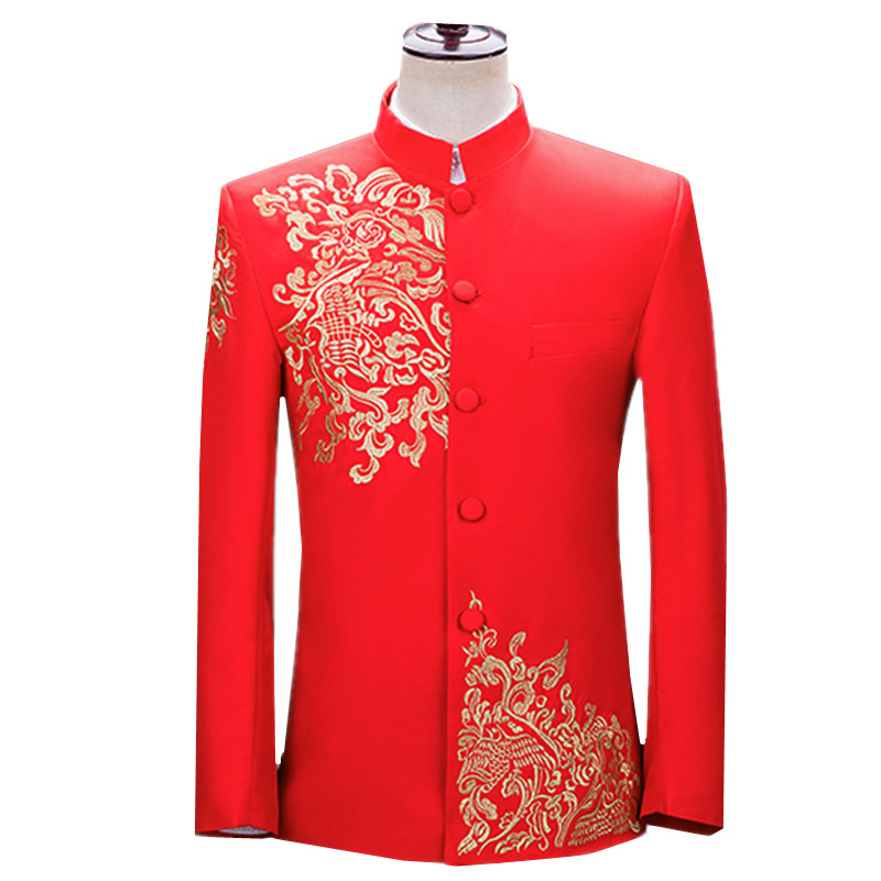 Men'S Vintage Formal Wear - Новый мужской пиджак с вышивкой, винтажный,