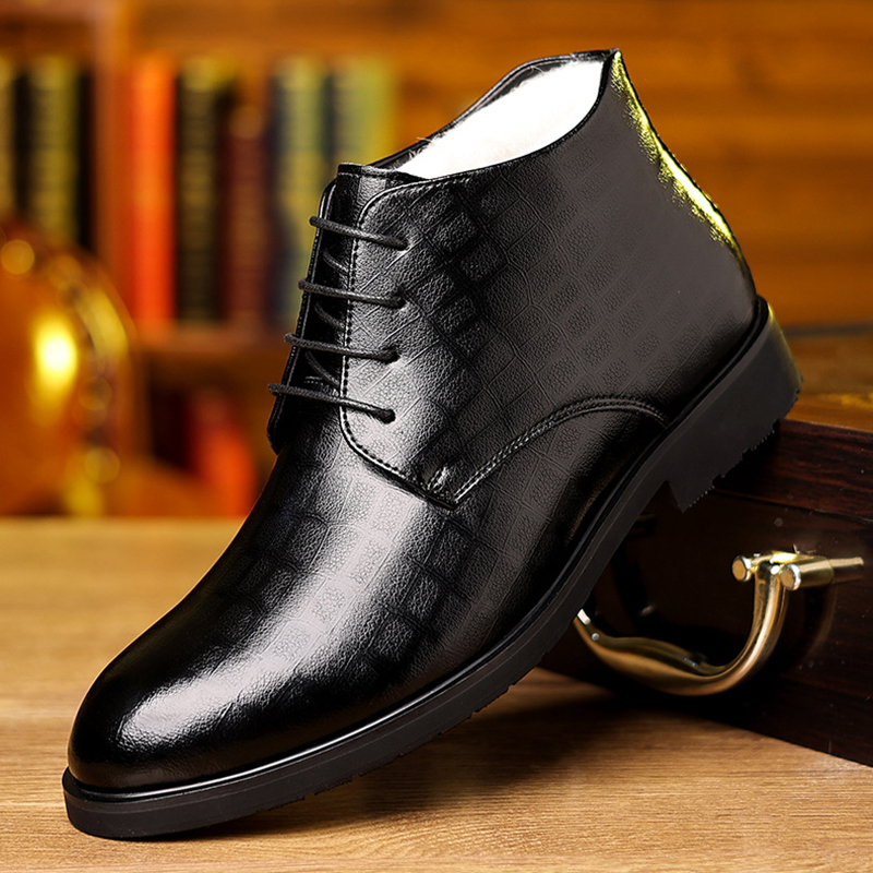Men Formal Wear 2025 - Мужские зимние деловые деловые ботинки в