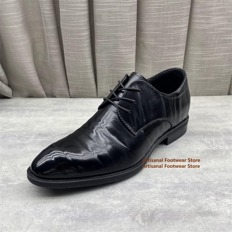Мужские черные кожаные оксфорд – обзор и цена Men'S Formal Office Wear Shoes