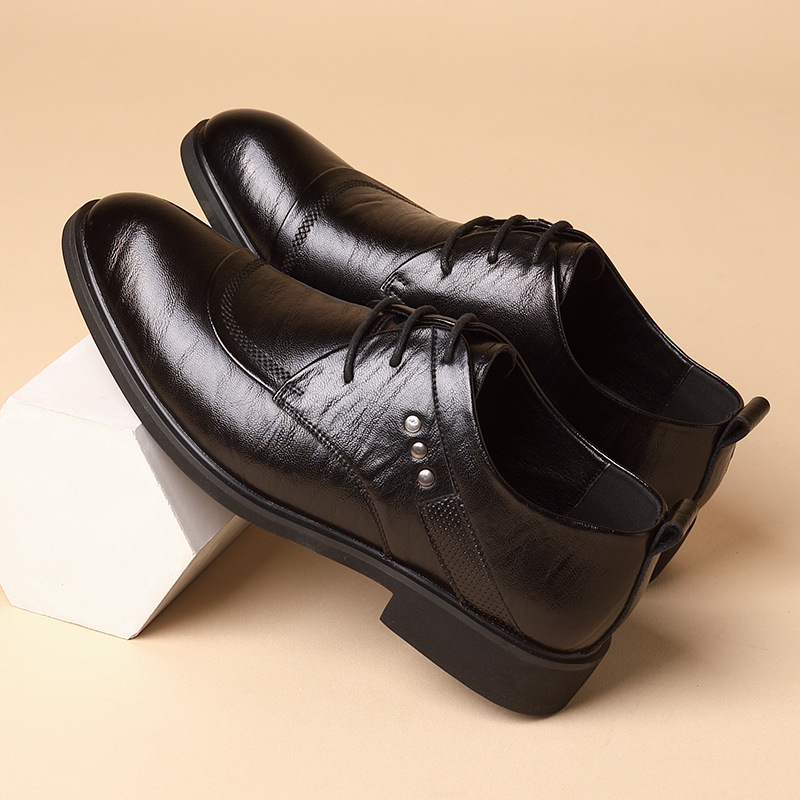 Кожаные оксфорды с металлическ – обзор и цена Men'S Formal Office Wear Shoes