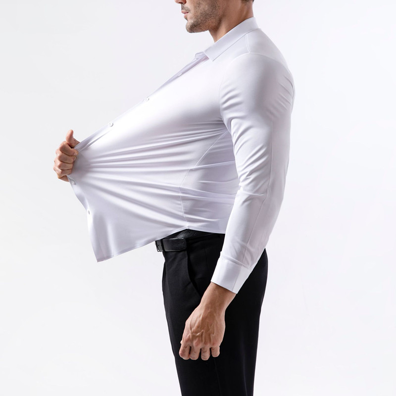 Мужская сверхэластичная рубашк – обзор и цена Men Formal Wear 2025