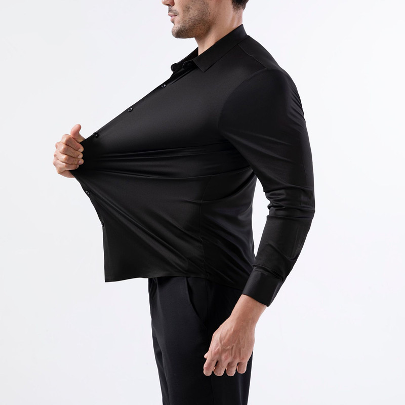 Мужская сверхэластичная рубашк – обзор и цена Men Formal Wear 2025