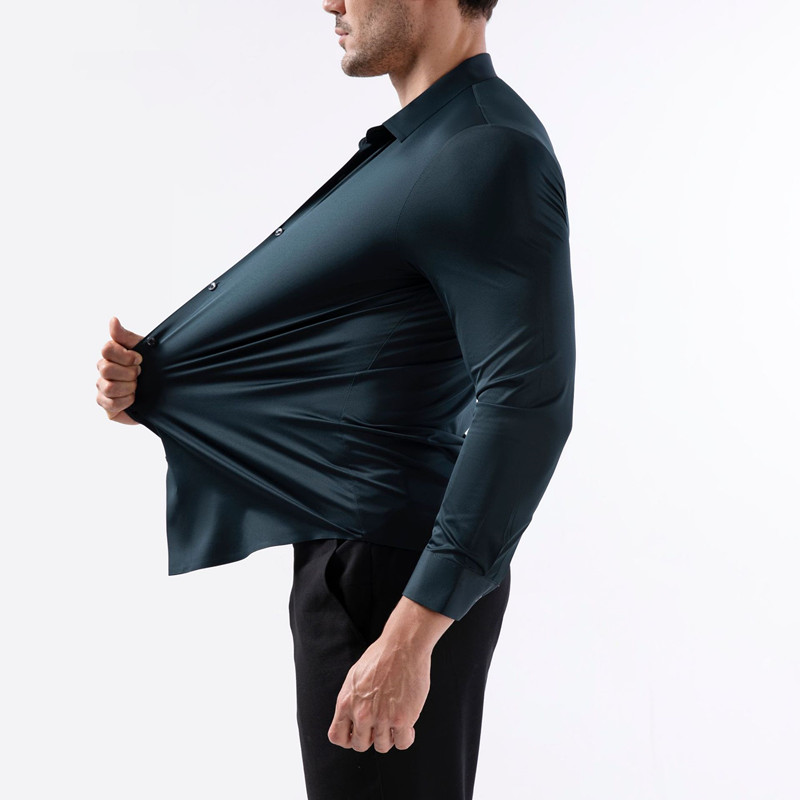Мужская сверхэластичная рубашк – обзор и цена Men Formal Wear 2025