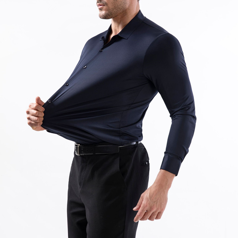 Мужская сверхэластичная рубашк – обзор и цена Men Formal Wear 2025
