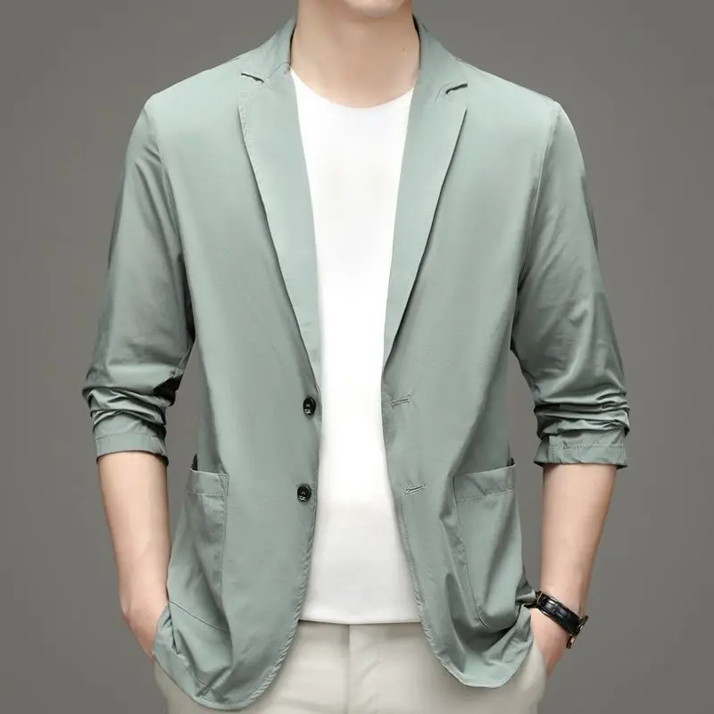 Новинка, летние мужские тонкие – обзор и цена Men Formal Wear With Coat