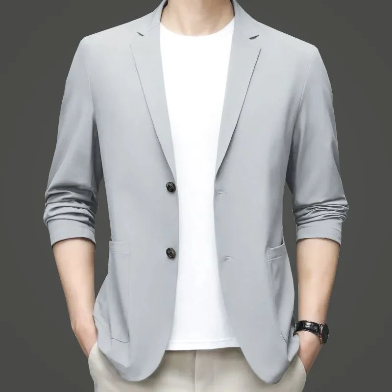 Новинка, летние мужские тонкие – обзор и цена Men Formal Wear With Coat