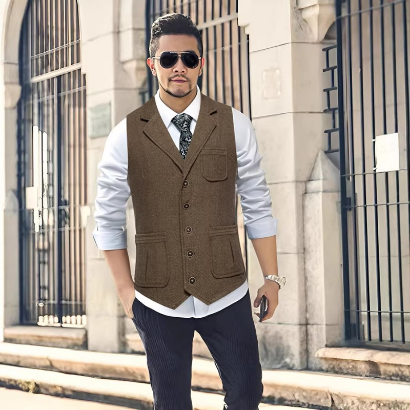 Мужской твидовый жилет в елочк – обзор и цена Men'S Vintage Formal Wear