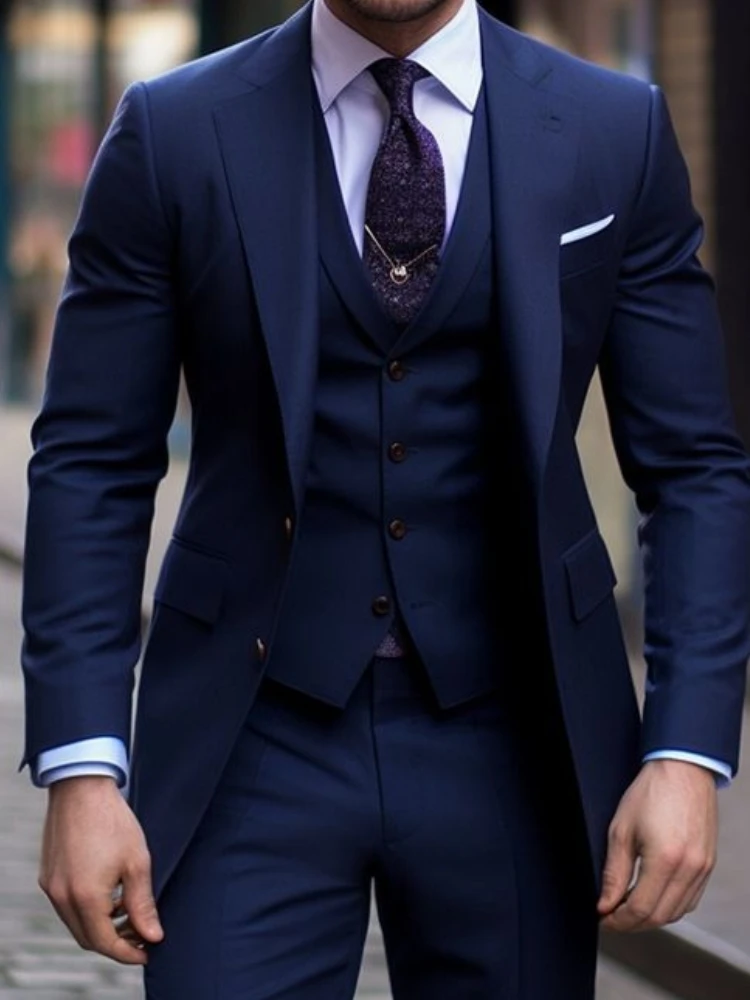 Темно-синий повседневный мужск – обзор и цена Men Formal Wear For Wedding