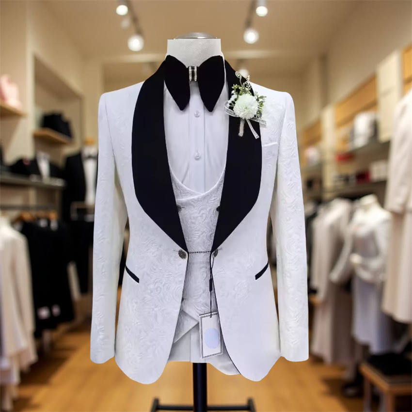 3 шт. Свадебные костюмы с цвет – обзор и цена Men Formal Wear 2025