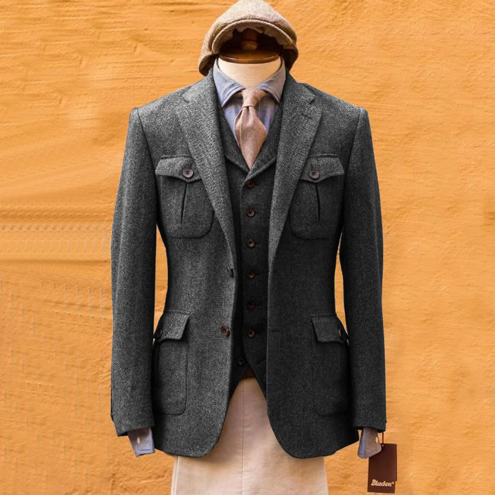 Мужской костюм в елочку, класс – обзор и цена Mens Formal Look