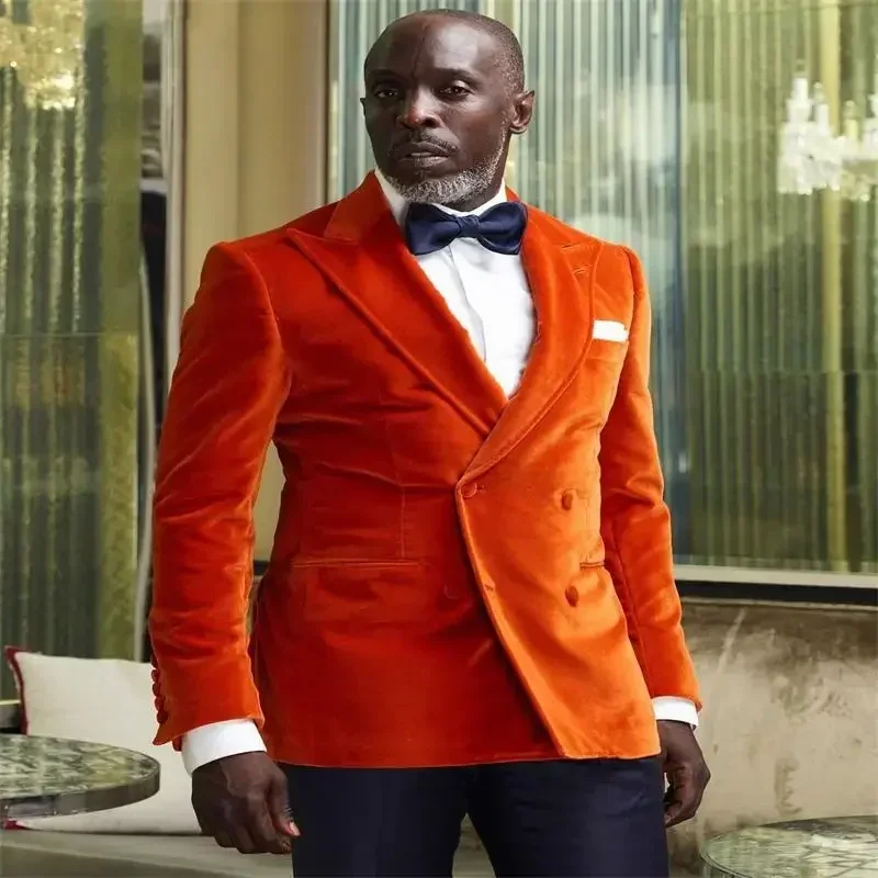 Бархатные деловые мужские кост – обзор и цена Men Formal Wear 2025