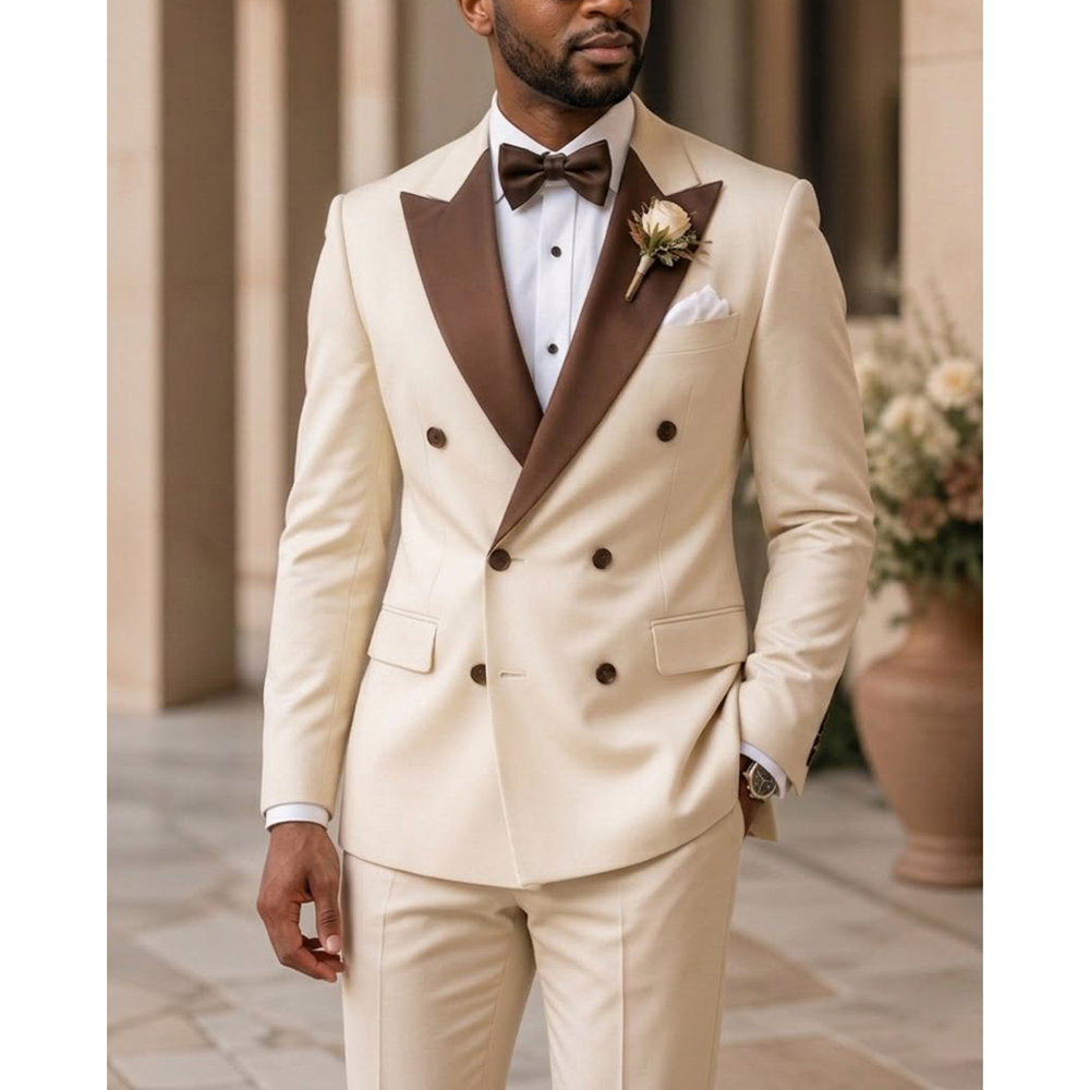 Мужской двубортный смокинг с о – обзор и цена Men Formal Wear For Wedding