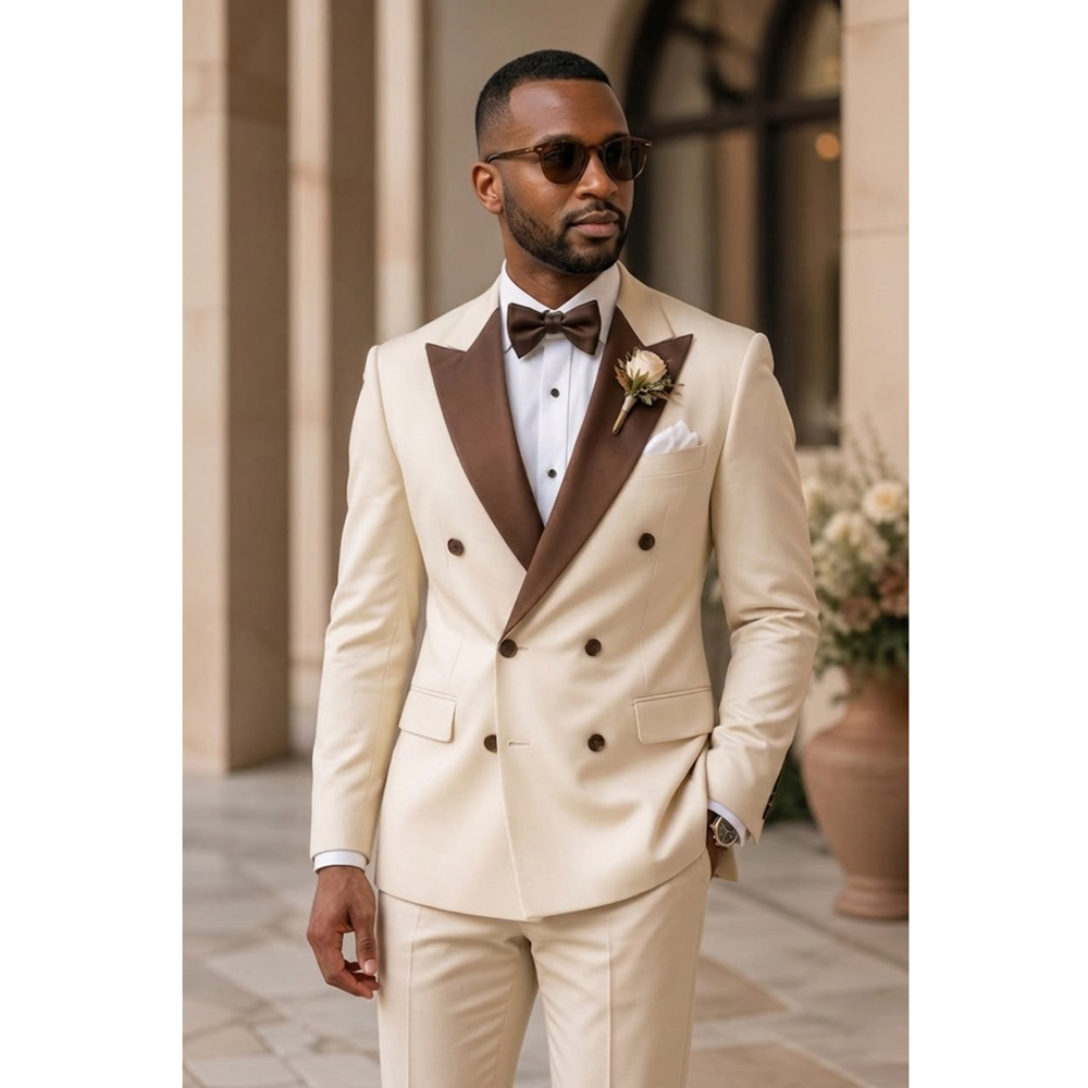 Мужской двубортный смокинг с о – обзор и цена Men Formal Wear For Wedding